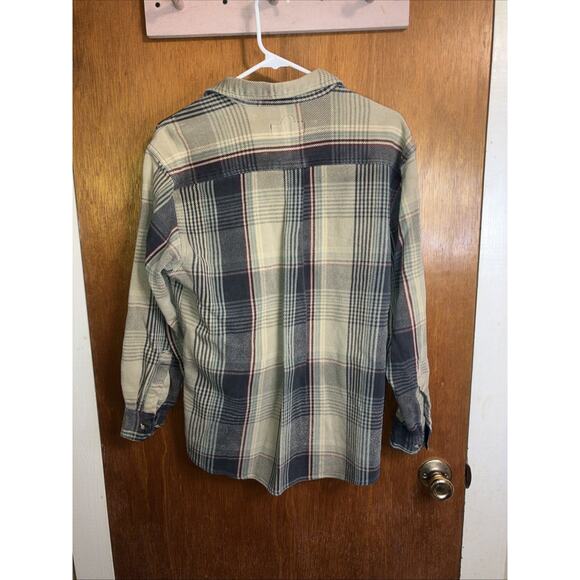 VTG Berne Apparel Heavy Cotton Button Up Flannel Mens M - Picture 10 of 12